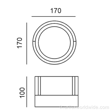 Appliques murales de jardin Ip54 12w directes d&#39;usine